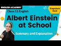 Albert Einstein at School Class 11 English Snapshots book chapter 4 explanation| CBSE NCERT Syllabus