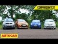Hyundai Grand i10 Vs Toyota Liva Vs Maruti Swift Vs Ford Figo | Comparison Test | Autocar India