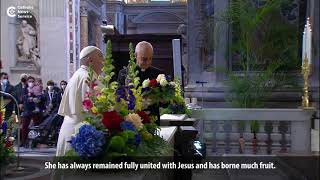 Pope renews plea for Mary to end pandemic
