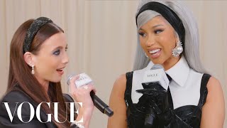 Cardi B Still Gets Nervous Before a Red Carpet | Met Gala 2023 With Emma Chamber