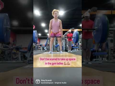 Take up space in the gym ladies!