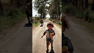 A Kids Chase With A Lion A Thrilling Moment Of Tears And Screams