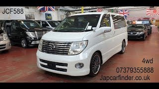 (JCF588) Nissan Elgrand 4WD Highwaystar Black Leather EDI @Japcarfinder.co.uk