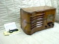 1938 Emerson "Big Strad" old antique wood tube radio