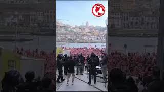 Olympiacos Fans Taking Over Porto