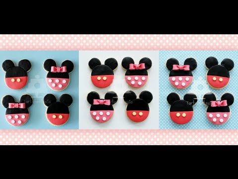 Galletas Mickey Decoradas Con Fondant Galletas Mickey Decoradas Con Fondant
