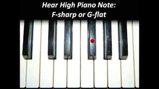 Hear Piano Note - High F Sharp or G Flat