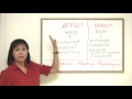 Confused Words - EFFECT & AFFECT