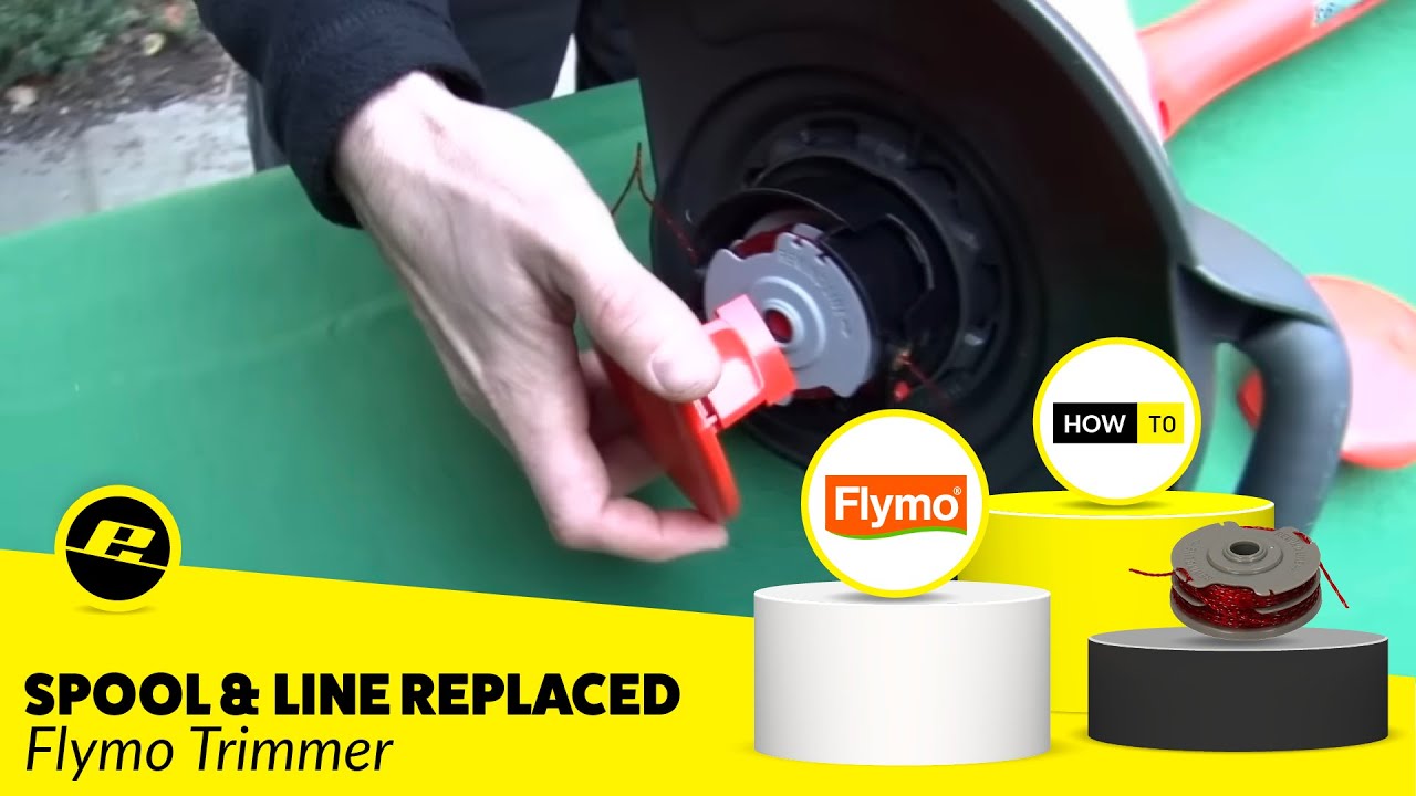 How to replace a Flymo spool and line in a Flymo strimmer YouTube