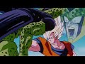 Goku punches Cell too hard