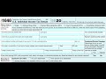 How to fill out IRS Form 1040 for 2020