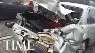 Heavy Rain And Snow Hitting California Set Off Accidents And Highway Closures | TIME