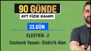 90 Günde AYT Fizik Kampı | 33.Gün | Elektriksel Kuvvet ve Elektrik Alan -2 | 202