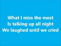 When She Was Mine - Lawson - Lyrics