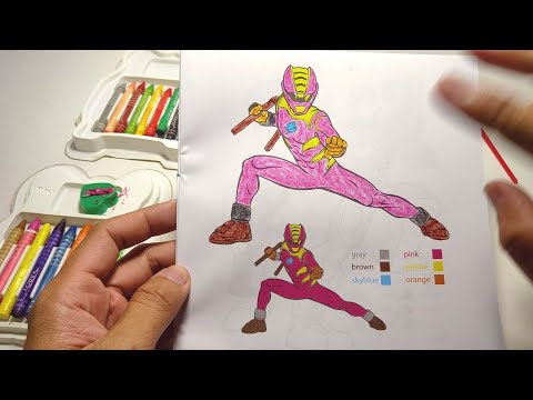 Tô màu bằng bút sáp siêu nhân #1 - Superhero crayon coloring #1 ( NHT Channel)
