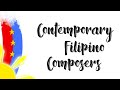 Music 10 - Quarter 3 - Contemporary Filipino Composers