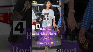 Rihanna Summer Fashion Style #youtubeshorts #summervibes #rihanna #asaprocky