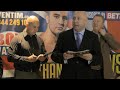 NATHAN CLEVERLY v ROBIN KRASNIQI - OFFICIAL WEIGH IN (WEMBLEY) / RULE BRITANNIA
