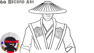 How To Draw Raiden Mortal Kombat