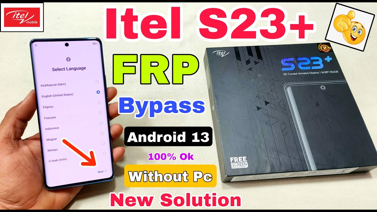 Itel S23 Plus FRP Bypass Android 13 | New Trick | Itel Itel S23 Plus FRP Bypass Android 13 | New Trick | Itel