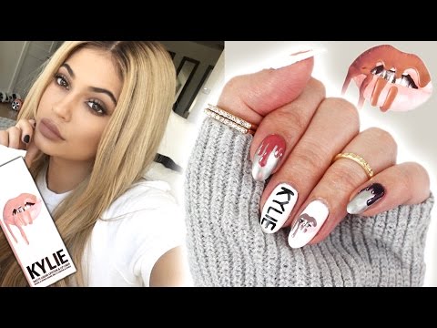 Kylie Jenner Lip Kit Inspired | Nail Art â¡ - YouTube