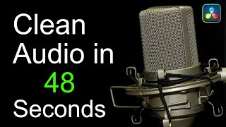 Clean audio in Davinci Resolve 18.1 with Voice Isolation in Resolve Studio