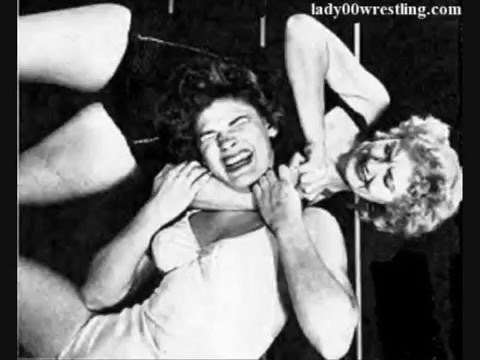 Vintage wrestling catfight