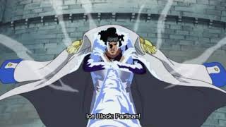 One Piece Aokiji Saying Names Of All His Attacks Sound Effects