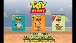 Toy Story 1, 2, 3 - Best Buy Exclusive 4K Ultra Hd Steelbook Unboxing