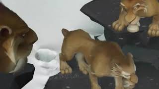 Ice Age Diego Meets Up With The Saber Tooth Tiger Pack