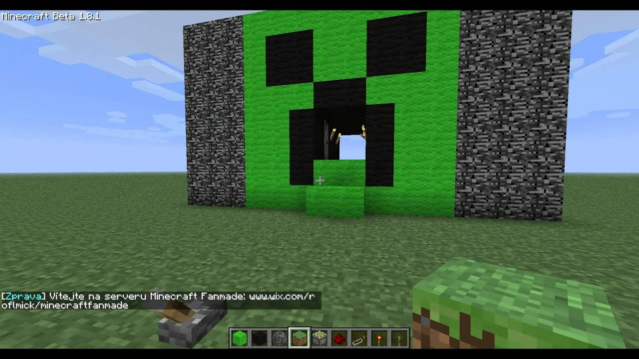 [Minecraft 1.3.1.] Creeper piston door with stairs YouTube