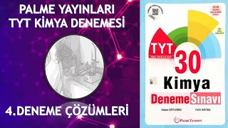 Palme Yayinlari Tyt Ki̇mya Denemesi̇ 4.Deneme Çözümleri̇