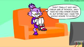 Sonic Girls Farting Comic Alone Time Blaze Editoin Voiced