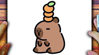 Cómo Dibujar Un Capibara