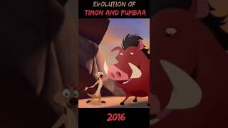 Evolution Of Timon And Pumbaa