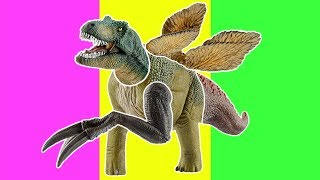 Learn Dinosaur Names For Kids -Brachiosaurus Stegosauru Tyrannosaurus Triceratops Therizinosaurus
