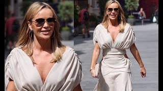 Amanda Holden, 50, Turns Heads As She Appears Braless In Cut Out White Dress