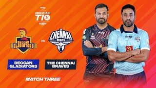 Match 3 HIGHLIGHTS | Deccan Gladiators vs The Chennai Braves | Day 2 | Abu Dhabi T10 Season 5