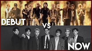 K-Pop Boy Groups - Debut Vs. Now - Live Stages Updated