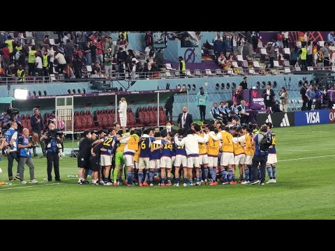 Japan vs Germany Celebration Over Stunning Victory 2-1 #fifaworldcup #qatar2022 #fifa