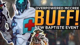 Overwatch: Overpowered McCree BUFF! - NEW Baptiste Event SKIN!