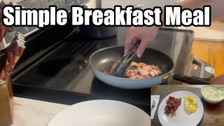 Cooking My Simple Breakfast Meal