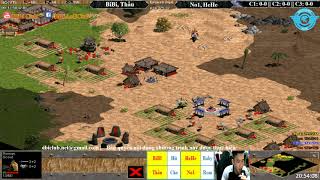AoE 22 Random BiBi, Tiểu Màn Thầu vs No1, HeHe 21-1-2018