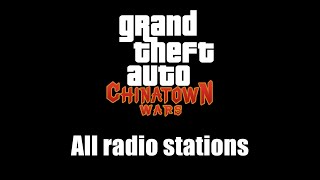 Gta Chinatown Wars - All Radio Stations