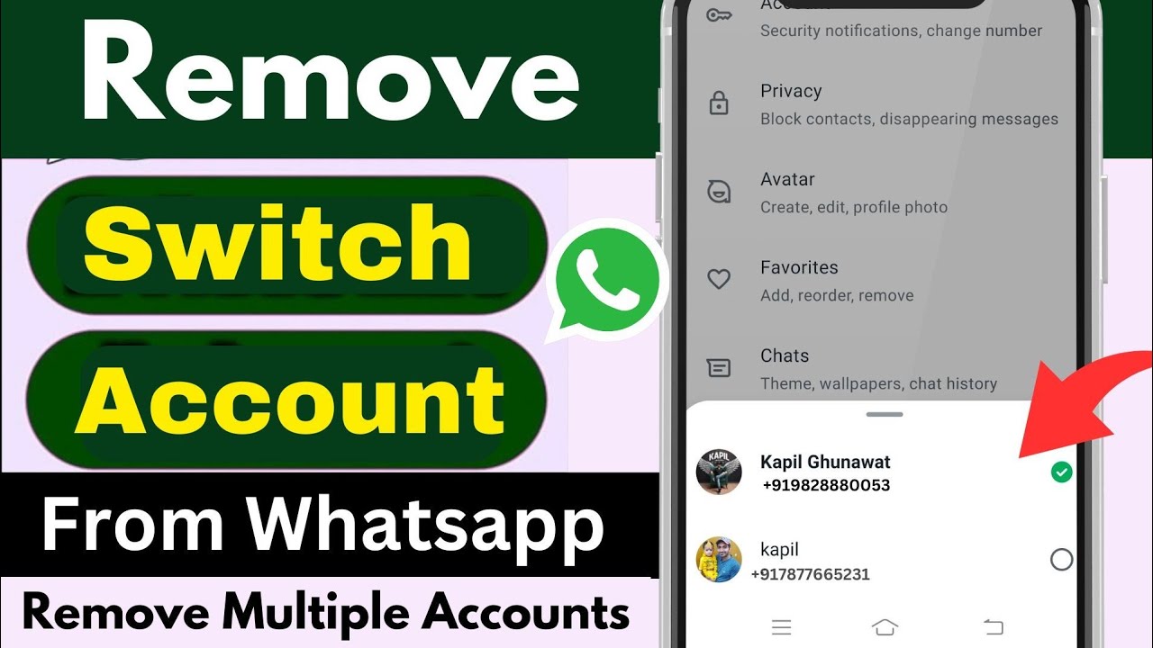 How to Remove Whatsapp Switch Account | whatsapp se How to Remove Whatsapp Switch Account | whatsapp se