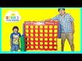 GIANT CONNECT 4 FAMILY GAME NIGHT Life Size Toys for Kids Sur...