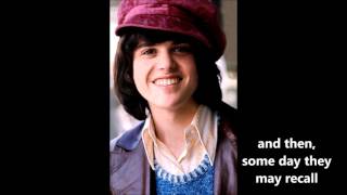 Watch Donny Osmond Too Young video