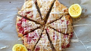 Breakfast Recipe: Raspberry Lemon Scones by CookingForBimbos.com Breakfast Recipe: Raspberry Lemon Scones by CookingForBimbos.com
