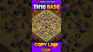 Unbeaten Th10 War Base Design In The World