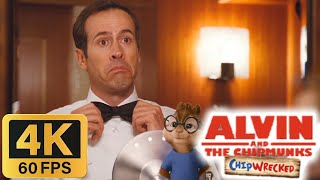 Alvin And The Chipmunks Chipwrecked 2011 - Simon Helps Dave Tie His Bow 4K60Fps